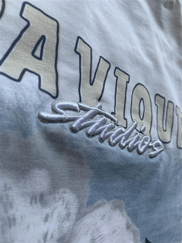 René T-shirt blauw