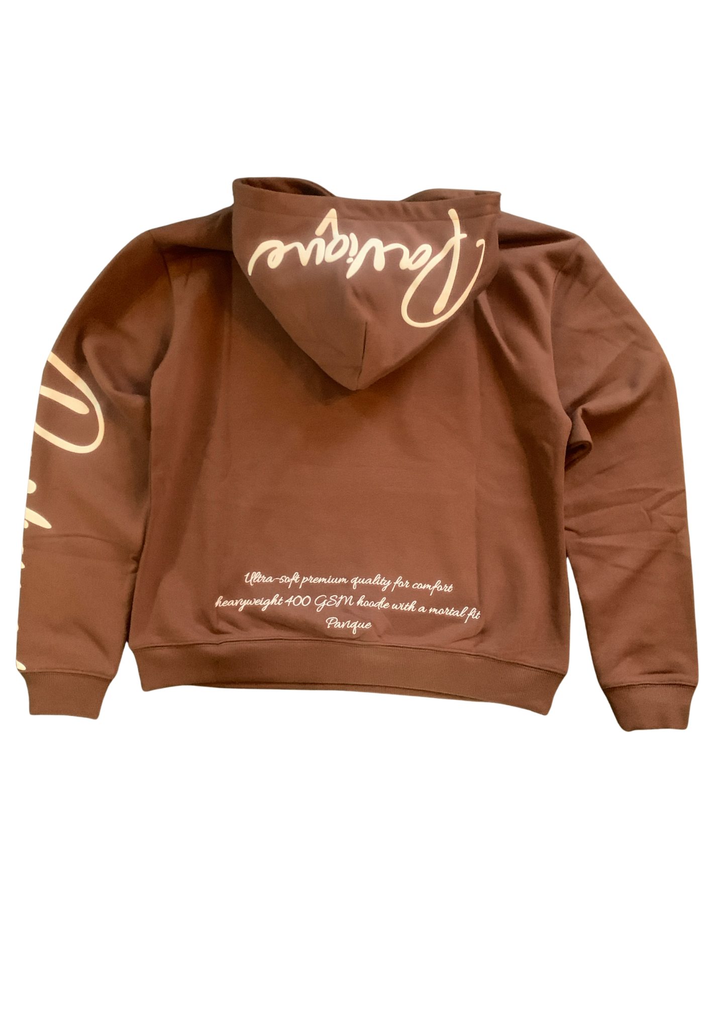 Puffprint Hoodie Brown
