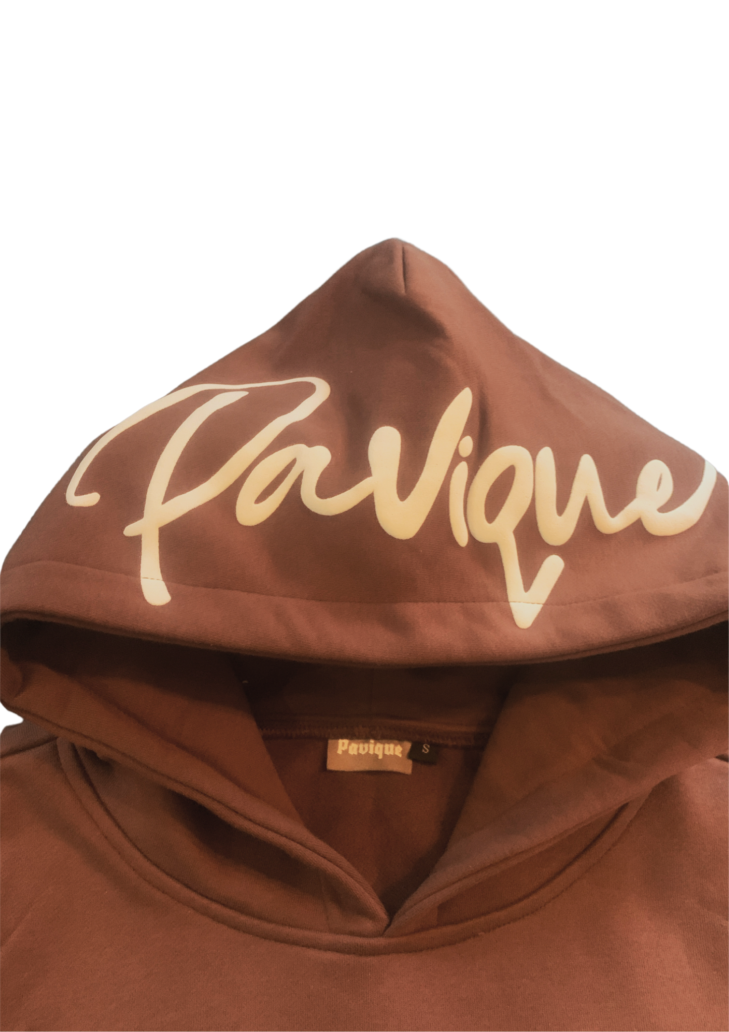 Puffprint Hoodie Brown